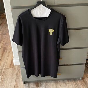 Diesel Black Gold Black Tee with Yellow Cactus